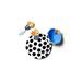 Happy Everything! Ceramic Dinnerware - Set of 3 in Black/Blue/White | Wayfair FLWRS-EMB-M3