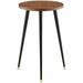 17 Stories Gagloria 20" Tall Solid Wood Tray Top 3 Legs Plant Stand Wood/Metal/Solid Wood in Black/Brown | 20 H x 11.8 W x 11.8 D in | Wayfair