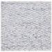 White 60 x 36 x 0.75 in Indoor Area Rug - Rosecliff Heights Edelen Hand Loomed Recycled P.E.T. Area Rug in Gray/Black Recycled P.E.T. | Wayfair