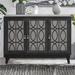 Red Barrel Studio® Marhlau 47.2" Sideboard Wood in Black | 33.9 H x 47.2 W x 15.57 D in | Wayfair BFC61FCFD5FF4AC08E3421074903F229