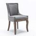 Side Chair - Red Barrel Studio® Shamen 24" Wide Side Chair Velvet, Solid Wood in Gray | 36.4 H x 24 W x 21.6 D in | Wayfair