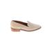 The Kooples Flats: Loafers Stacked Heel Boho Chic Ivory Print Shoes - Women's Size 36 - Almond Toe