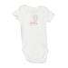 Carter's Short Sleeve Onesie: White Bottoms - Size Newborn