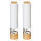 Set of 2 Electronic Salt & Pepper Mills White