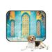 ABPHQTO Fountain Morocco Vintage Filter Pet Dog Cat Bed Pee Pads Mat Cushion Potty Dogsblankets Crate Bed Kennel 28x36 inch