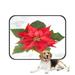 ECZJNT Live Christmas Flower Red Poinsettia Pet Dog Cat Bed Pee Pads Mat Cushion Potty Dogsblankets Crate Bed Kennel 36x48 inch