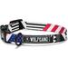 Wolfgang Premium Adjustable Dog Training Collar Made in USA PledgeAllegiance Print Small (5/8 Inch x 8-12 Inch)