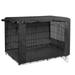 Rockever Polyester Dog Crate Cover - Durable Windproof Pet Kennel Cover for Wire Crate Indoor Outdoor Protection- Black 31â€�(L)x 20â€� (W)x 21â€�(H) fits 30 crate