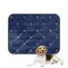 ABPHQTO Blue Pattern In Retro Style With A Gold Crown Pet Dog Cat Bed Pee Pads Mat Cushion Potty Dogs Blankets Crate Bed Kennel 28x36 inch