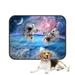 PKQWTM Astronaut Spaceman Outer Space Moon Planet Solar System Universe Pet Dog Cat Bed Pee Pads Mat Cushion Potty Dogsblankets Crate Bed Kennel 36x48 inch
