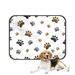 PKQWTM Pattern animal paw Dog paw Pet Dog Cat Bed Pee Pads Mat Cushion Potty Dogs Blankets Crate Bed Kennel 20x24 inch