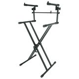 Rockville RKS42X X-Stand 2-Tier Keyboard Stand w/Quick Release Fits Casio WK-245