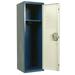 Hallowell Home Team Locker 15 W x 15 D x 48 H Dark Blue Body / Light Gray Door Single Tier 1-Wide Knock-Down