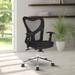 Mesh Office Chair Ergonomic Mid Back Swivel Black Mesh Desk Chair Flip Up Arms with Lumbar Support Computer Chair Adjustable