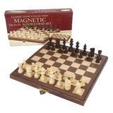 John N. Hansen Co. Travel Magnetic Walnut Chess Set | Wayfair JHH117