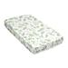 Botanical Green Satin Fitted Crib Sheet by Sweet Jojo Designs Polyester in Brown/White | 52 H x 28 W x 8 D in | Wayfair SatinCS-Botanical-PRT