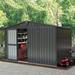 Kaiyi 8 ft. W x 10 ft. D Metal Storage Shed in Gray | 76.6 H x 95.2 W x 118.5 D in | Wayfair SHED-20008