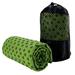 Pilates Towel Foldable Yoga Blankets Breathable for Outdoor Sport (Green)