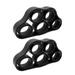 2pcs Finger Strength Trainer Silicone Hand Grips Tension Ring (Black 8.8LB)