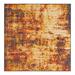 Orange 94 x 94 x 0.13 in Area Rug - 17 Stories Machine Woven Round 4'1" Indoor/Outdoor Area Rug in Brown/ | 94 H x 94 W x 0.13 D in | Wayfair