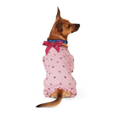 YOULY Pink Print Dog Pajama, Medium