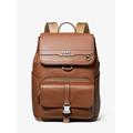 Michael Kors Varick Leather Backpack Brown One Size