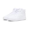 Sneaker PUMA "Caven 2.0 Mid Sneakers Erwachsene", Gr. 41, weiß (weiß silber metallic), Obermaterial: Synthetik, Textil; Futter: Textil; Laufsohle: Gummi, Schuhe