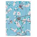 Herlitz Ladylike Birds Expanding File 12 Compartments with Elastic Band and Business Card Compartment, 1 Piece