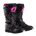 O'Neal 0325-710 Womens Rider Boot (Black/Pink, Size 10)