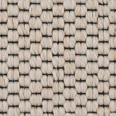 Teppichboden BODENMEISTER "Turania, Strukturschlinge - Uni Farben, Made in Netherlands", weiß (weiß beige), B:400cm H:5,3mm L:400cm, Polypropylen, Teppiche, Wohnzimmer, Schlafzimmer, Kinderzimmer, Breite 400/500 cm Image