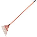 HElectQRIN Spring Rake 24 Inches/24 Tines 54 Inch Length TuffStrong Fiberglass Handle