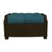 RSH Dcor Indoor Outdoor Single Tufted Ottoman Replacement Cushion **CUSHION ONLY** made with Sunbrella fabric 21 x 17 Canvas Regatta Blue