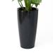 XBrand 29.5 H Black Plastic Self Watering Indoor Outdoor Tall Round Planter Pot Decorative Gardening Pot Home DÃ©cor Accent