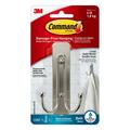 Command Bath Satin Nickel Hand Towel Bar 1 Towel Bar and Command Large Double Bathroom Wall Hook Satin Nickel