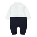QIPOPIQ Clearance Toddler Boys Outfit Set Long Sleeve Button-up White Boys Shirts Black Boys Pants with Suspender