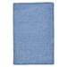 Colonial Mills Rug Simple Chenille Braided Rug - Petal Blue - 10 ft. x 13 ft.