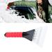 Snow Shovel Car Snow Scraper Ice Cleaner Snow Cleaner For Windshield With Rubber Sleeve(Red)