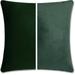 26 x 26 Throw Pillow - Ramona Green: 2 PCS / 4 Sided. Luxurious Premium Down Alternative Fill w/ Reversible Cover Microsuede/Microplush Fabric. Forever Fluffy Beautiful & Supportive. Soft & Comfy.