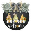 Welcome Sign for Front Door 12 x 12 Sunflower Welcome Sign Rustic Summer Welcome Door Hanger Welcome Sign for Front Porch Bedroom