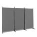 Hassch Partition Room Dividers 3 Panel Folding Privacy Screens 6 Ft Portable Office Walls Dividers for Room Separator 103 x18 x71 Grey