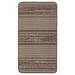 Chaudhary Living 2 x 4 Chocolate Striped Rectangular Area Throw Rug