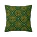 LNWH Decorative Throw Pillow Green Yellow Leaves Square Sofa Decorative Knit Pillow Cover 26 x26