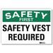 Lyle Safety Sign 5inx7in Reflective Sheeting U7-1248-RD_7X5