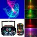 HLONK Portable Disco DJ Light with Unique Nebula Effect Strobe Laser Light Remote Control Sound Activated Rave Stage Projector for Indoor Outdoor Birthday Show Home Bar