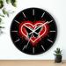 Butterfly Heart Paint Splash Wall clock Christmas decorations wall clock unique personalized wall clock wall decor home gifts home dec