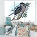 DESIGN ART Designart Vintage Australian Birds VII Traditional Canvas Wall Art Print 36 in. wide x 28 in. high - 3 Panels