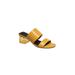 Women's Fc-134-Ds Sandal by French Connection in Yellow (Size 8 M)