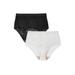 Plus Size Women's Lace Incontinence Brief 2-Pack by Comfort Choice in Basic Pack (Size 10)