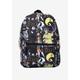 Women's Disney Nightmare Before Christmas Jack Skellington All-Over Print 16" Deluxe Nylon Backpack by Disney in Black