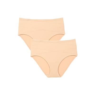 Plus Size Women's Everyday Smoothing Brief by Comfort Choice in Nude (Size 16)